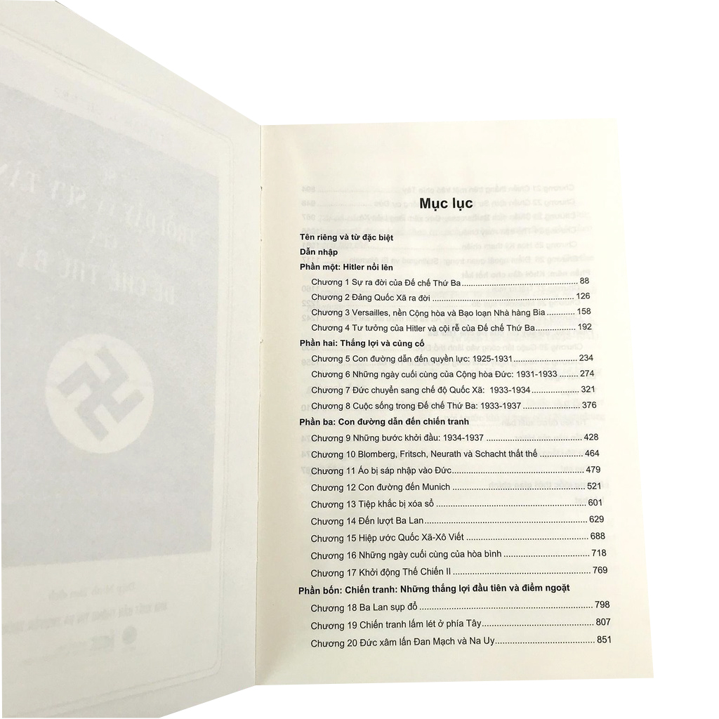 Sự Trỗi Dậy Và Suy Tàn Của Đế Chế Thứ 3 - Lịch Sử Đức Quốc Xã - Bìa Cứng