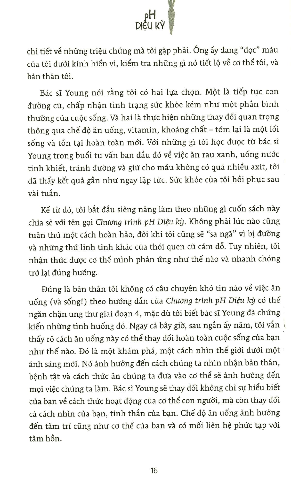 PH Diệu Kỳ - Ăn Xanh Để Khỏe, Tái Tạo Cơ Thể