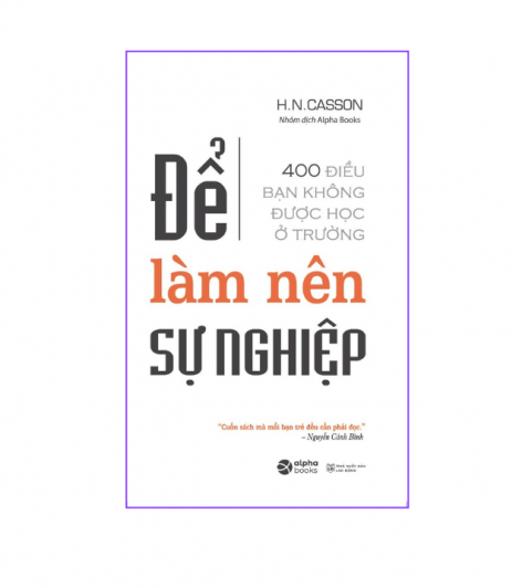 Để Làm Nên Sự Nghiệp