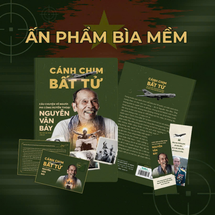 Sách lịch sử - Hồi ký Cánh chim bất tử - Câu chuyện về phi công huyền thoại Nguyễn Văn Bảy 