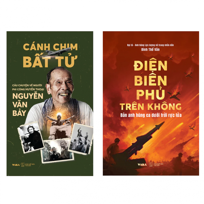 Sách - Combo ĐIỆN BIÊN PHỦ TRÊN KHÔNG + Cánh Chim Bất Tử, bìa mềm
